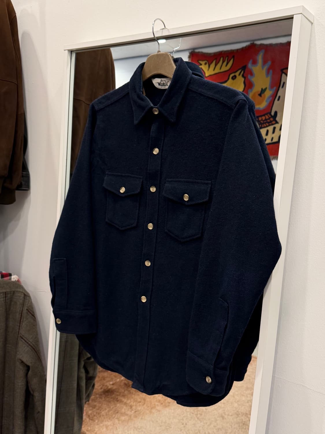70-80s Woolrich 울리치 빈티지 울 셔츠 (made USA) 상품이미지1