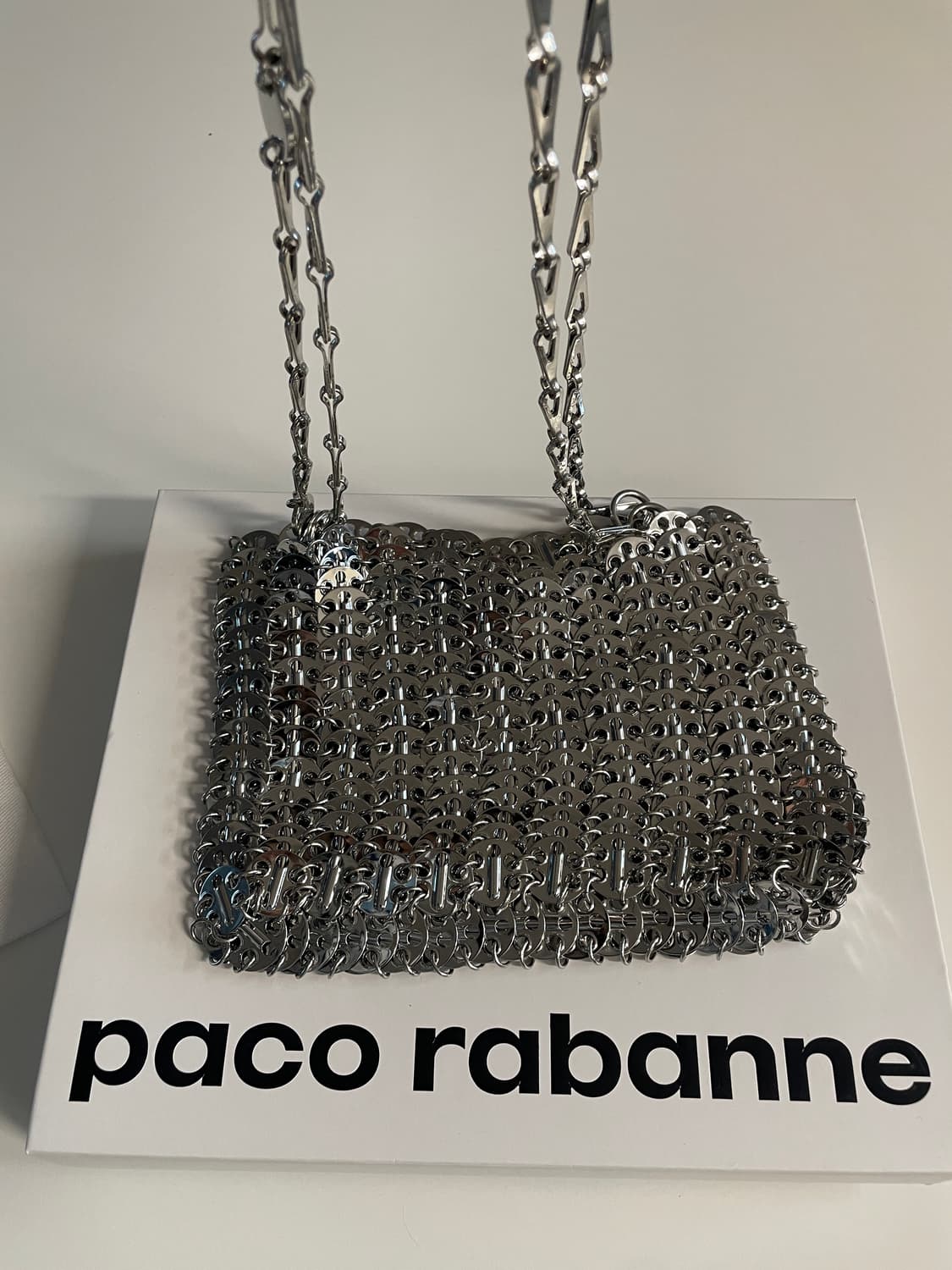 파코라반 1969 메탈 체인백 실버 상품이미지1