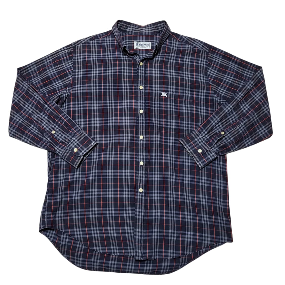 (L) 90s 빈티지 버버리 체크셔츠 버버리셔츠 노바체크 상품이미지2