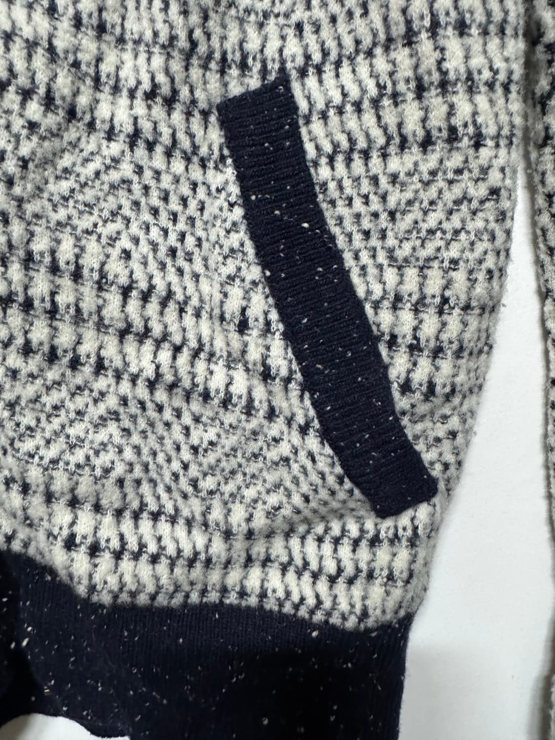 0 톰브라운 울 니트 블루종 자켓 상품이미지4