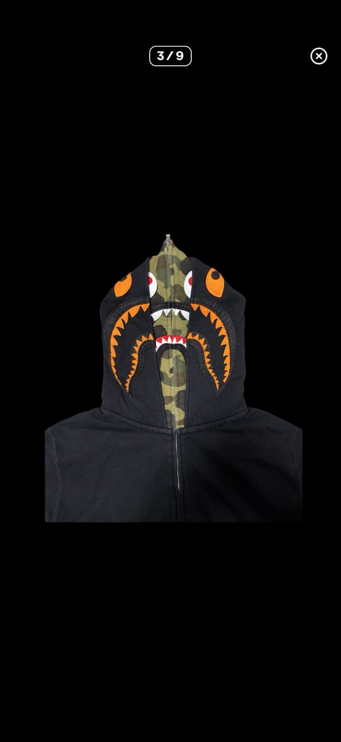 베이프 UNDEFEATED 콜라보 샤크후드 상품이미지1