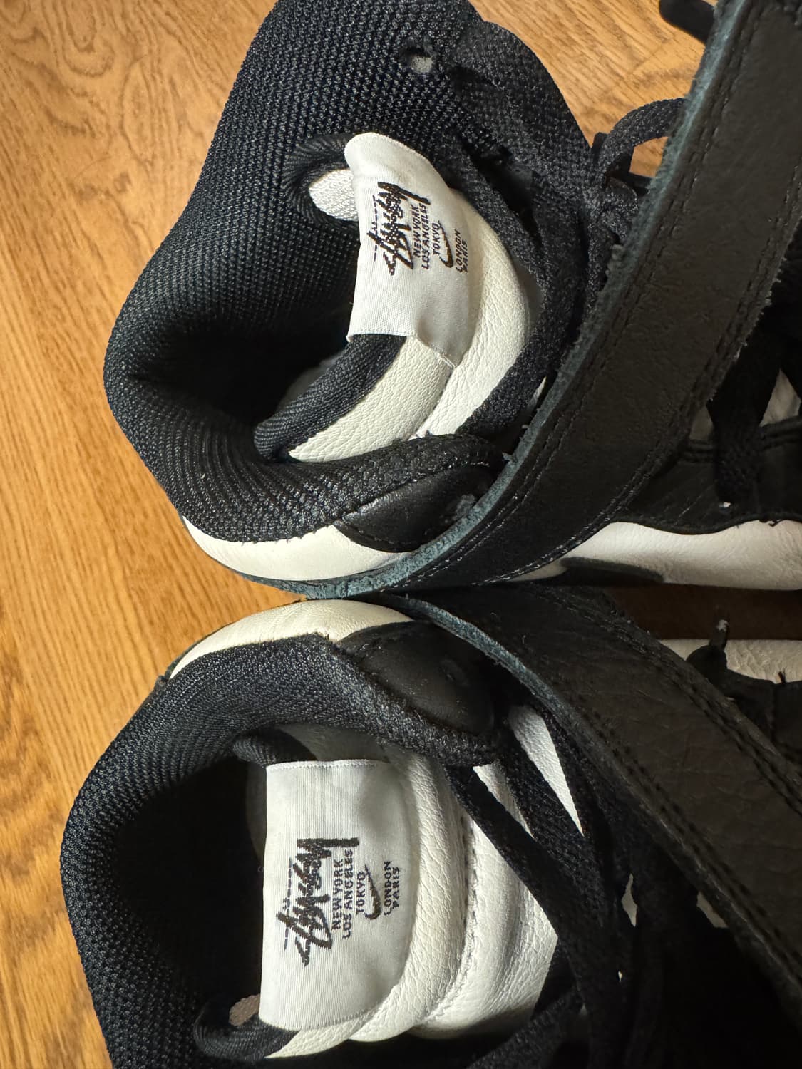 나이키 x 스투시 에어포스1 미드 블랙/라이트본 275mm 상품이미지7