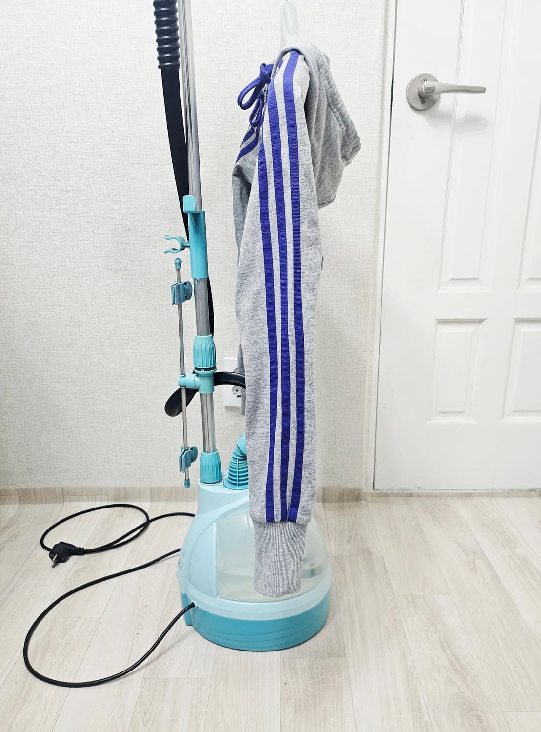 (90)S☆초대장급☆아디다스 파이어버드 백로고[회색퍼플] 트랙탑 후드져지 상품이미지4