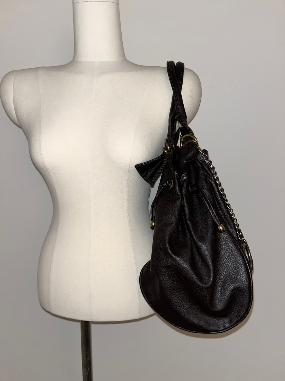 Japan vintage Brown Shoulder bag 상품이미지5