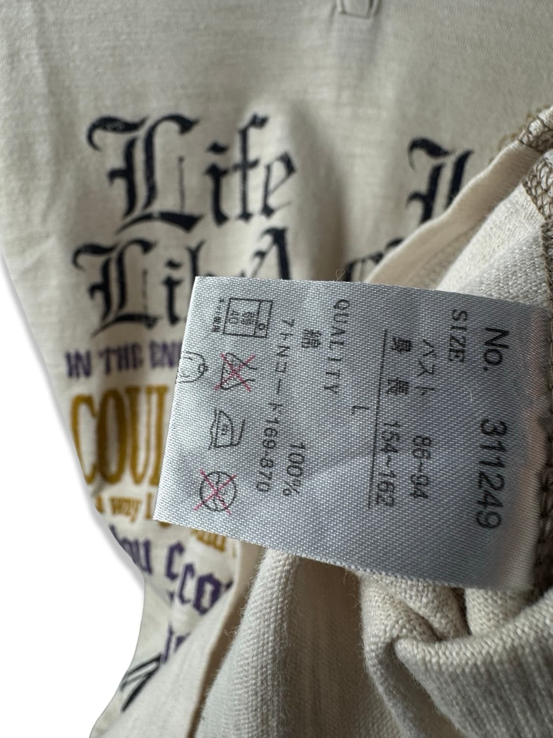 JPN Y2K 레터링 반팔티셔츠2874 상품이미지5