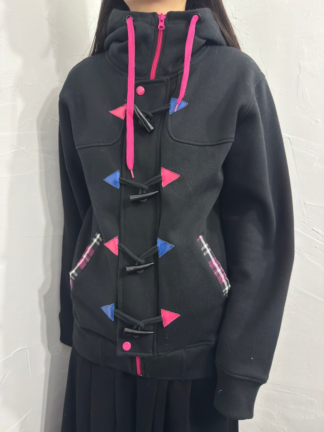 check duffle hood jacket 상품이미지3