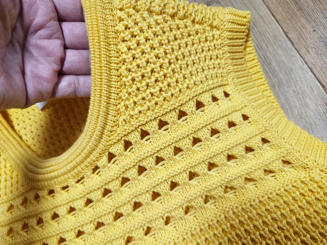 메종마레(maison marais) 옐로우 와플니트 프리사이즈 상품이미지4