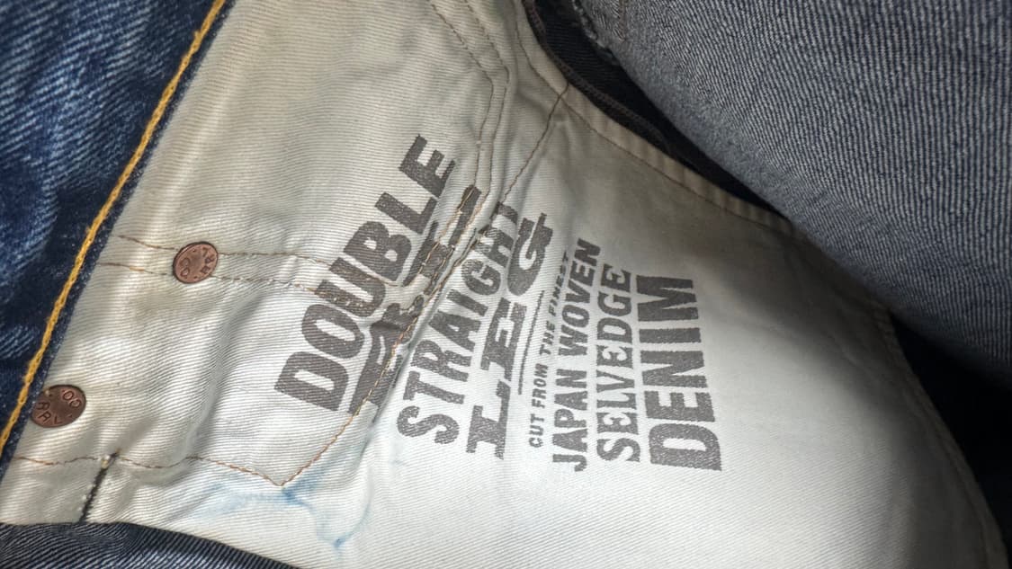 더블알엘(RRL) 스트레이트 핏 리페어 셀비지 데님 팬츠 상품이미지7