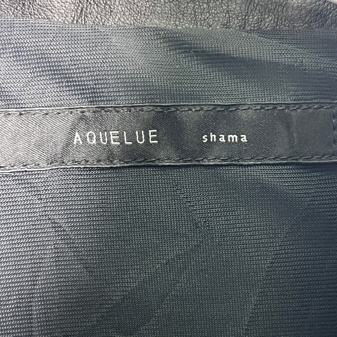 AQUELUE shama 소가죽 하이넥 봄버 자켓 40 상품이미지3