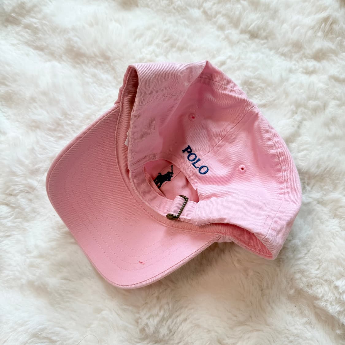 폴로 랄프로렌 핑크 코튼치노 볼캡  상품이미지2