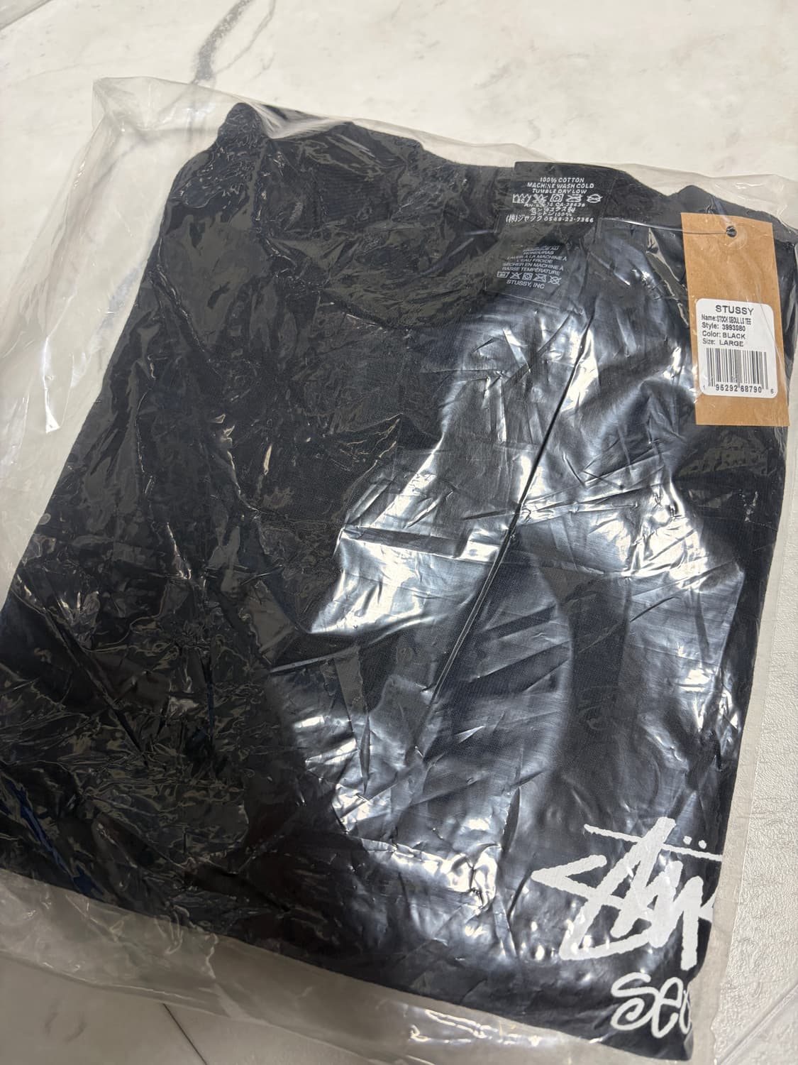 스투시 스탁 서울 롱슬리브 티셔츠 블랙 상품이미지3