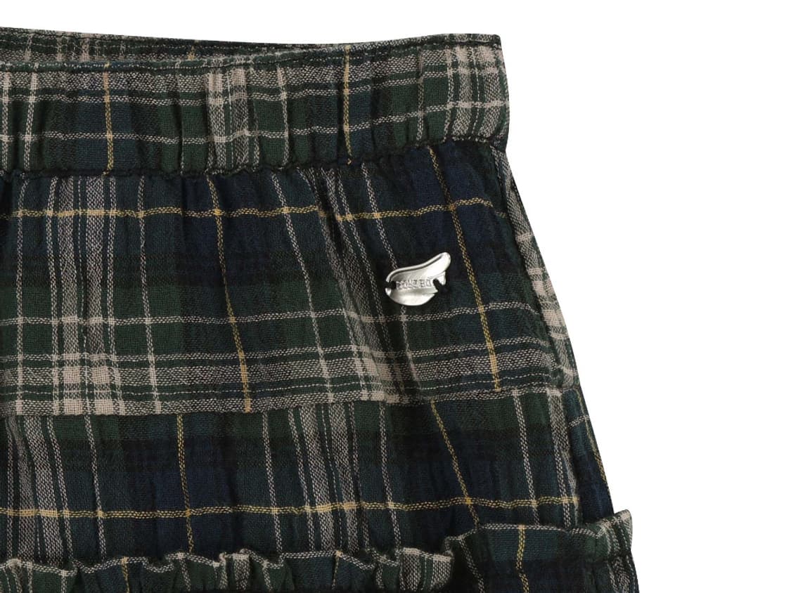 코이세이오 셔링 미디 스커트 체크 상품이미지2