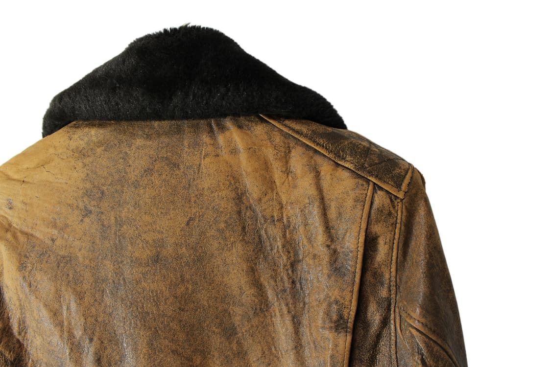 1990s USA 램스킨 레더 봄버 자켓 상품이미지7