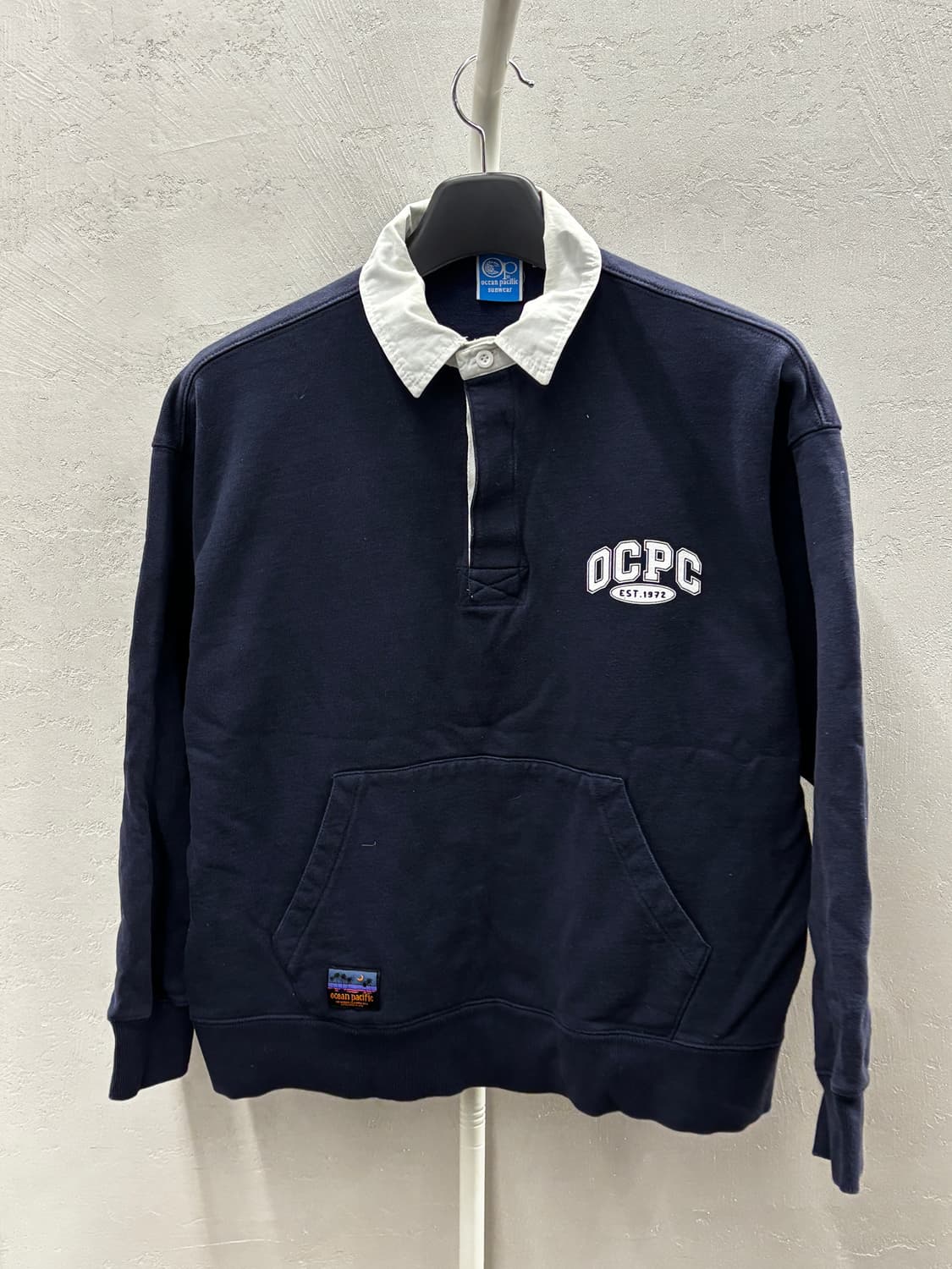 오션퍼시픽 네이비 맨투맨 M 상품이미지2