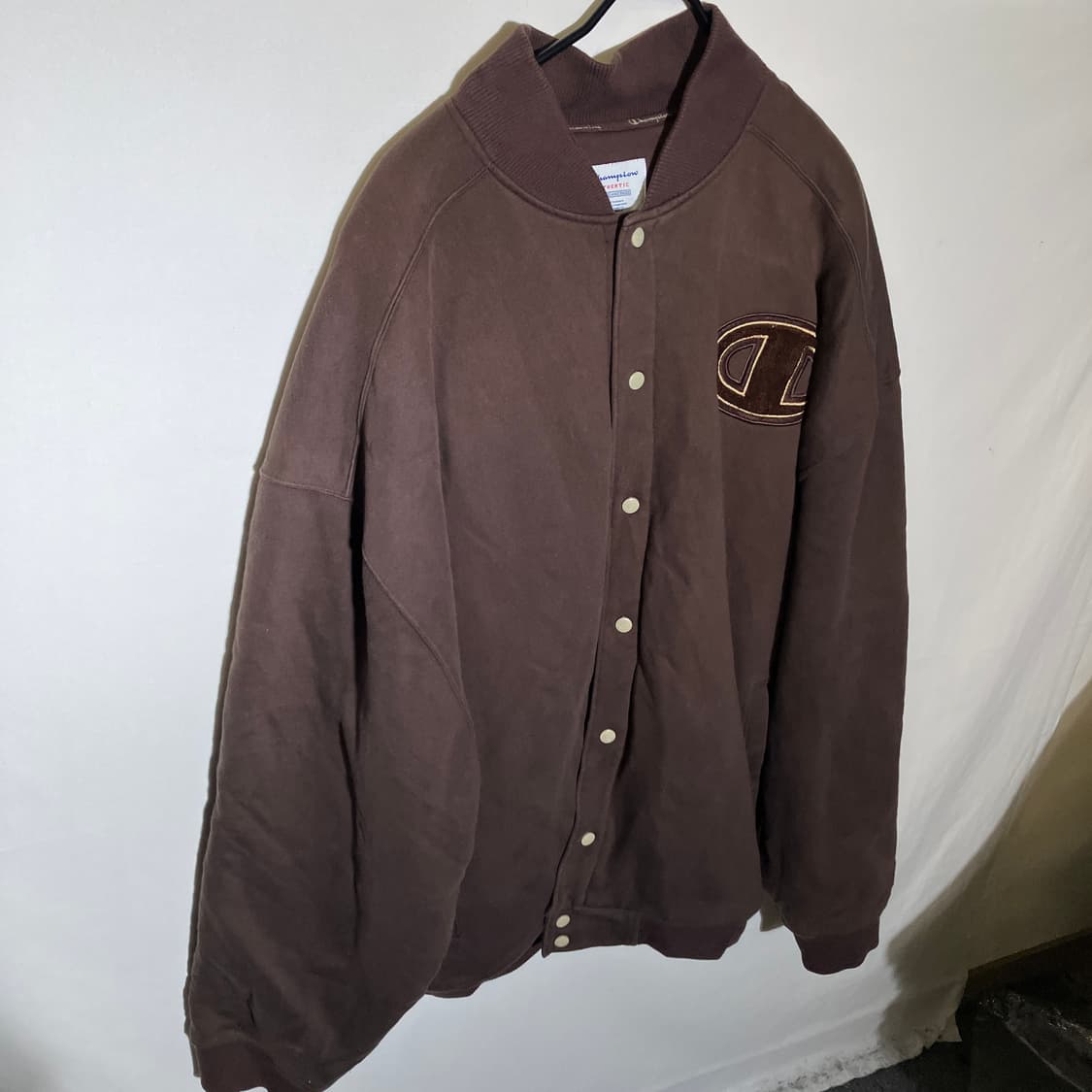 4XL)챔피온 빅사이즈 코튼 바시티자켓 야구점퍼 상품이미지1