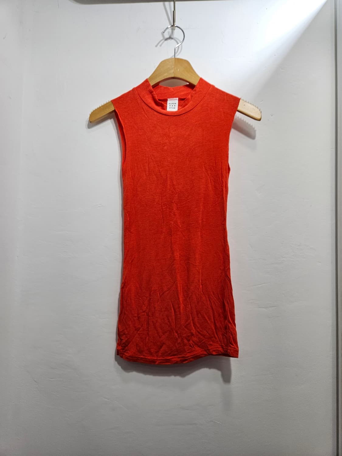 오렌지 딱붙 이너 슬리브리스 [새상품] 상품이미지1