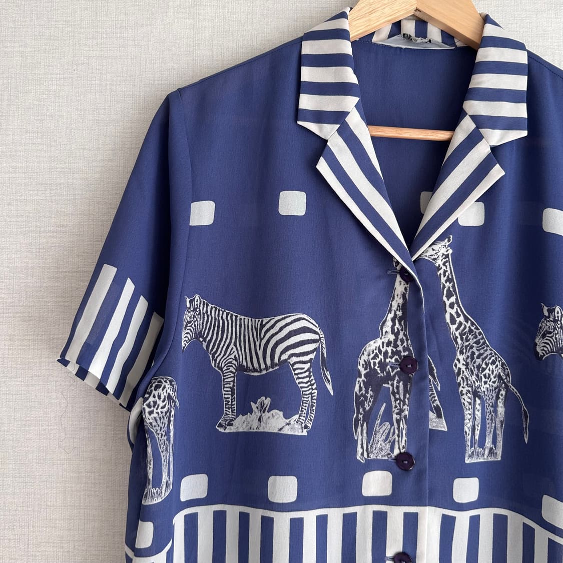 Vintage Animal Pattern Shirts 상품이미지3
