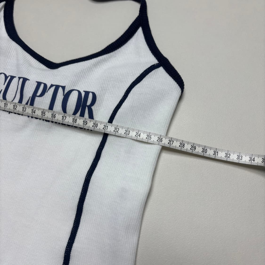 Classic Logo Halter Top White 상품이미지7