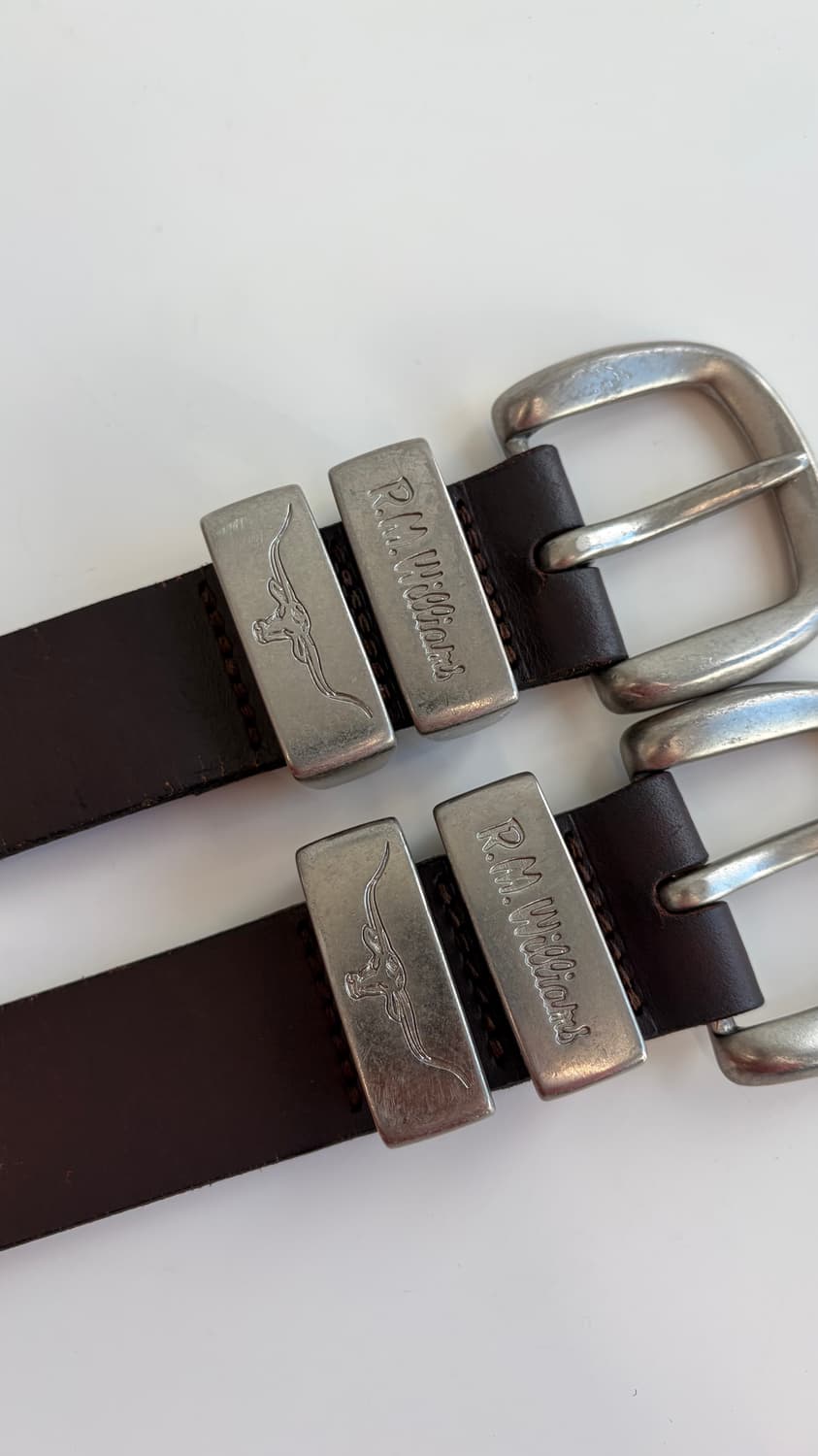 알엠윌리엄스 솔리드 레더 벨트 상품이미지2