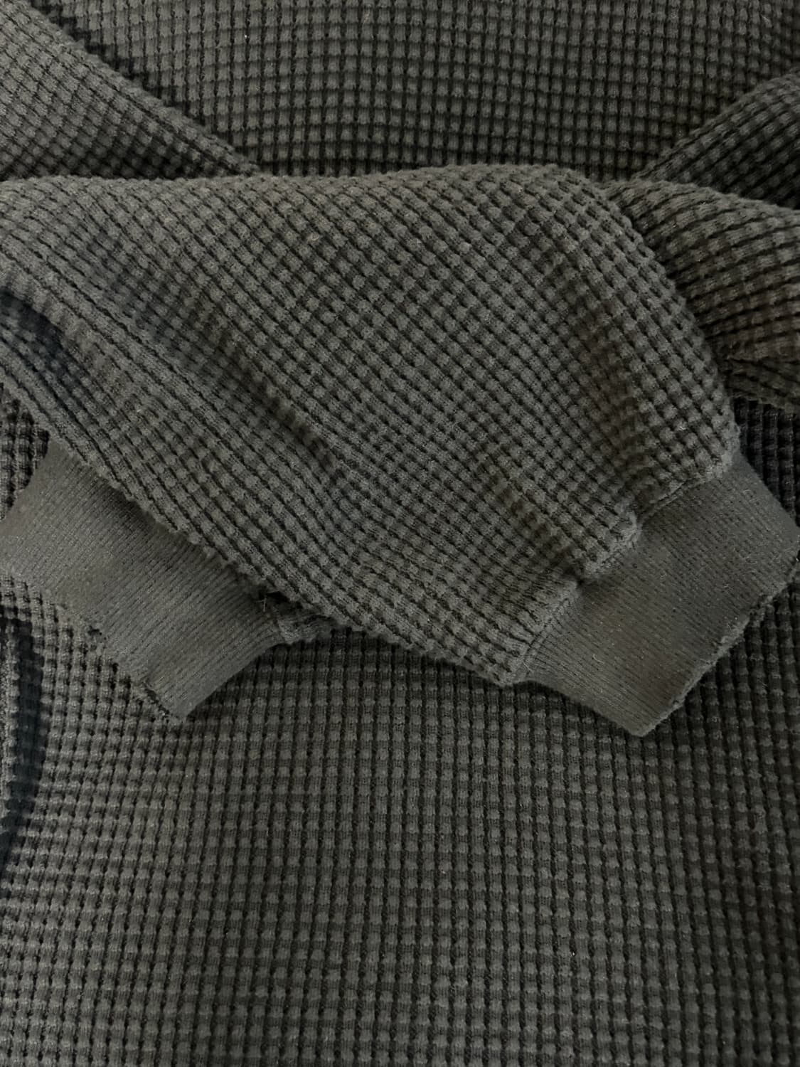 DAMAGE HEAVY WAFFLE OVERSIZED LS T-shirt 상품이미지6