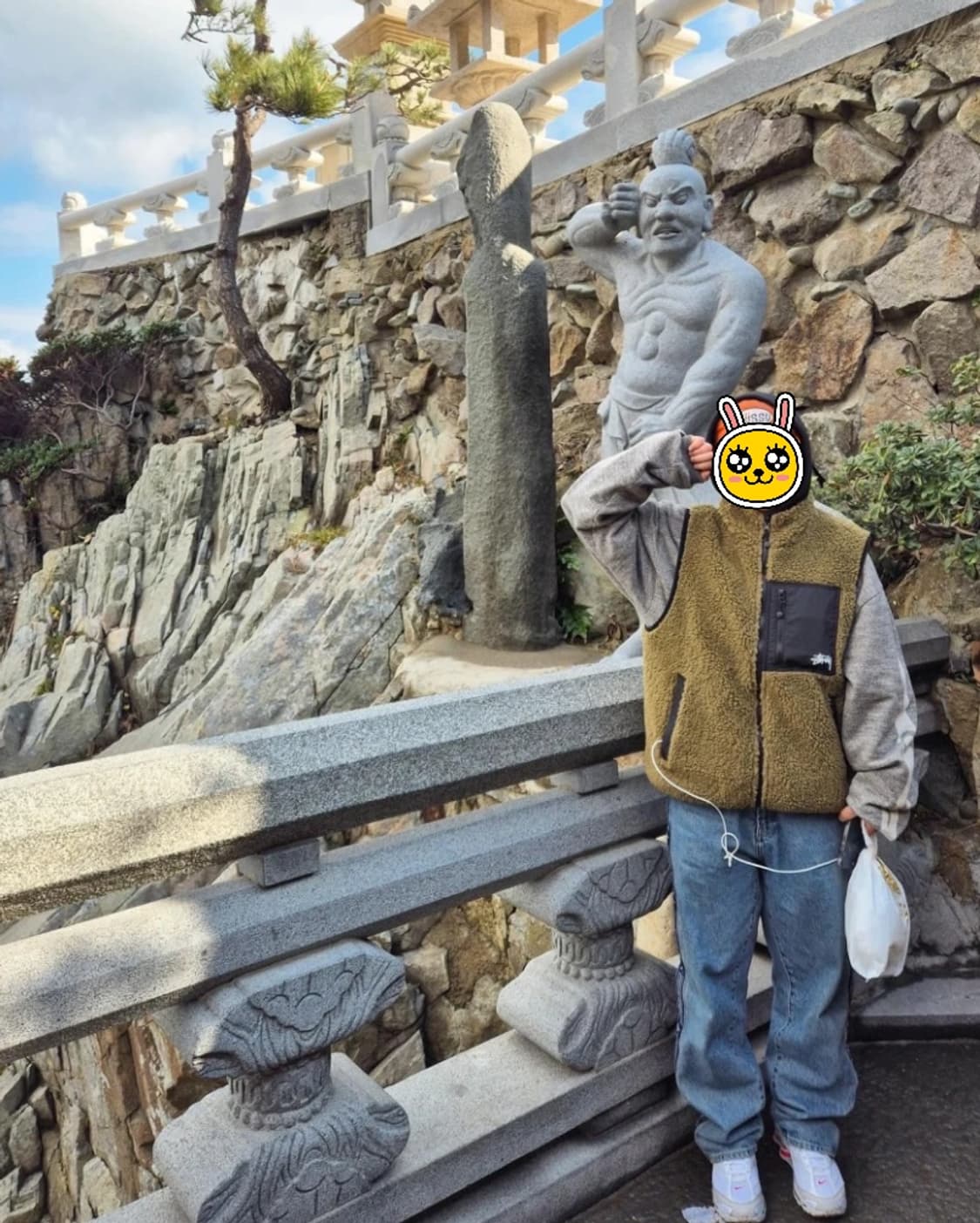 [M,L] 스투시 쉐르파 리버시블 자켓 베스트 올리브 상품이미지3