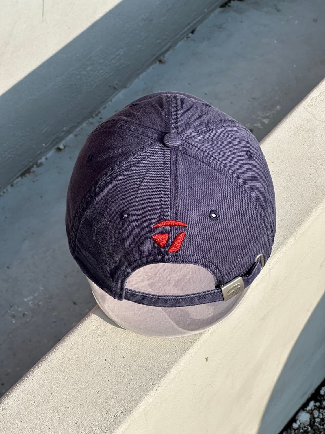 [F] 테일러메이드 로고 워싱 네이비 볼캡 모자 골프 상품이미지5