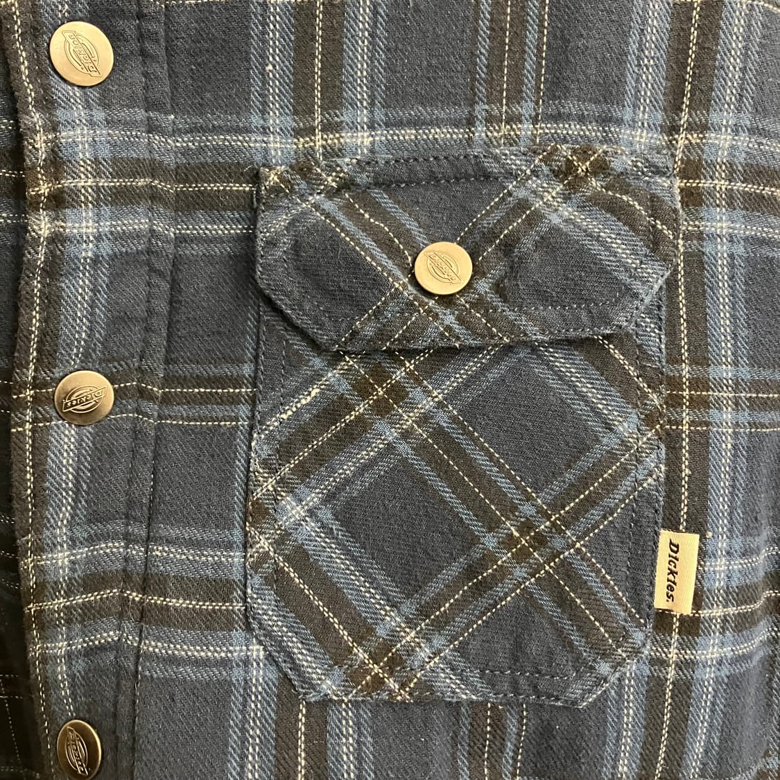 N208 디키즈 퀼팅 체크 셔츠 자켓 상품이미지7