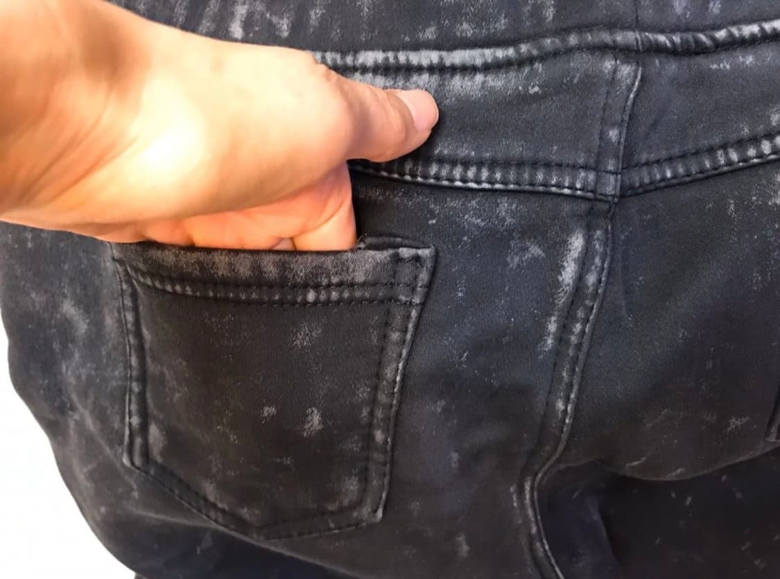 두툼한 털기모 밴딩바지 m사이즈 상품이미지4