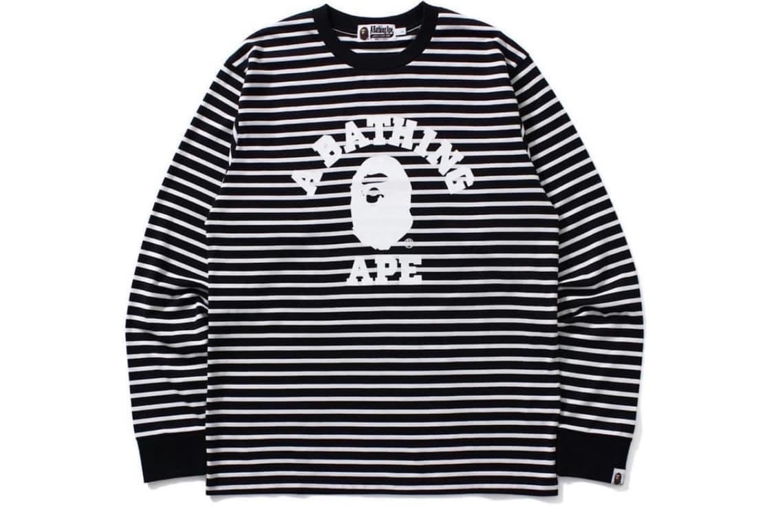 Bape 베이프 스트라이프 티셔츠 M 상품이미지1
