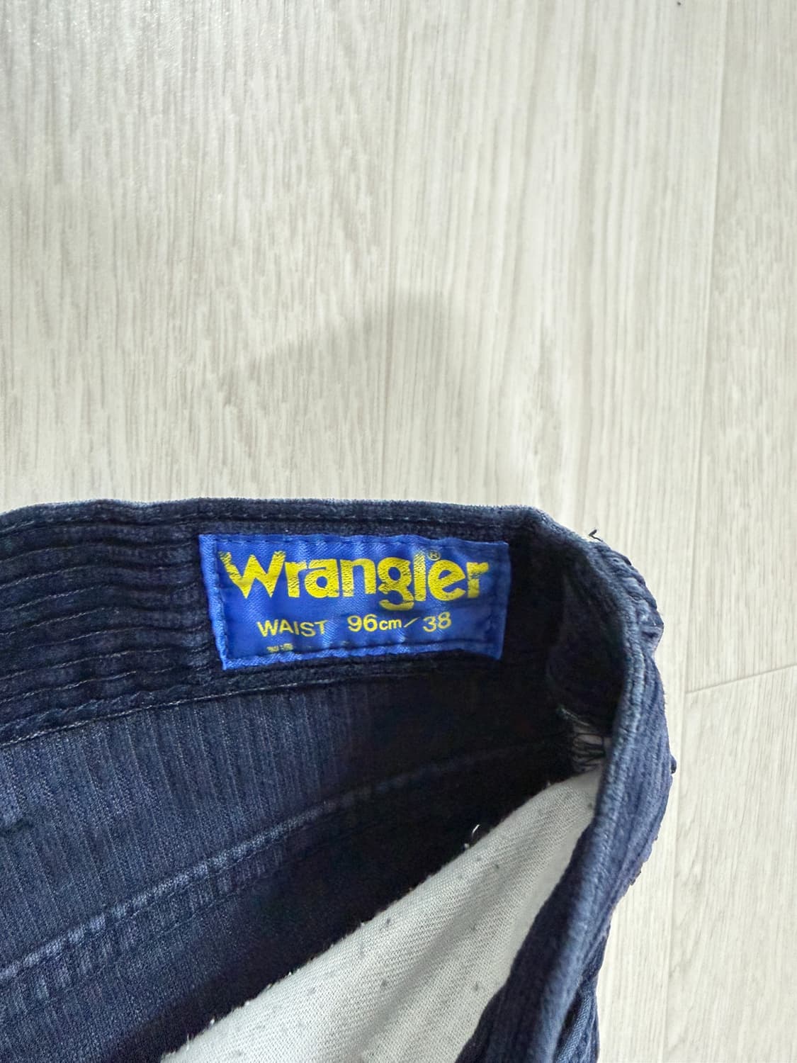 8-90s 랭글러 코듀로이 팬츠 네이비 38 상품이미지4