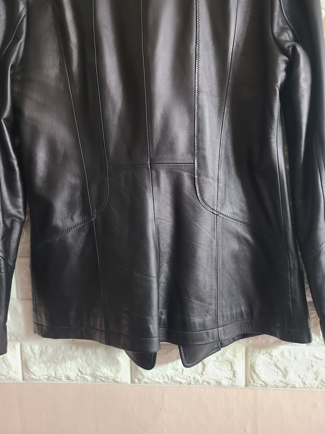 서은길 여자 블랙 가죽 자켓(66) 상품이미지6