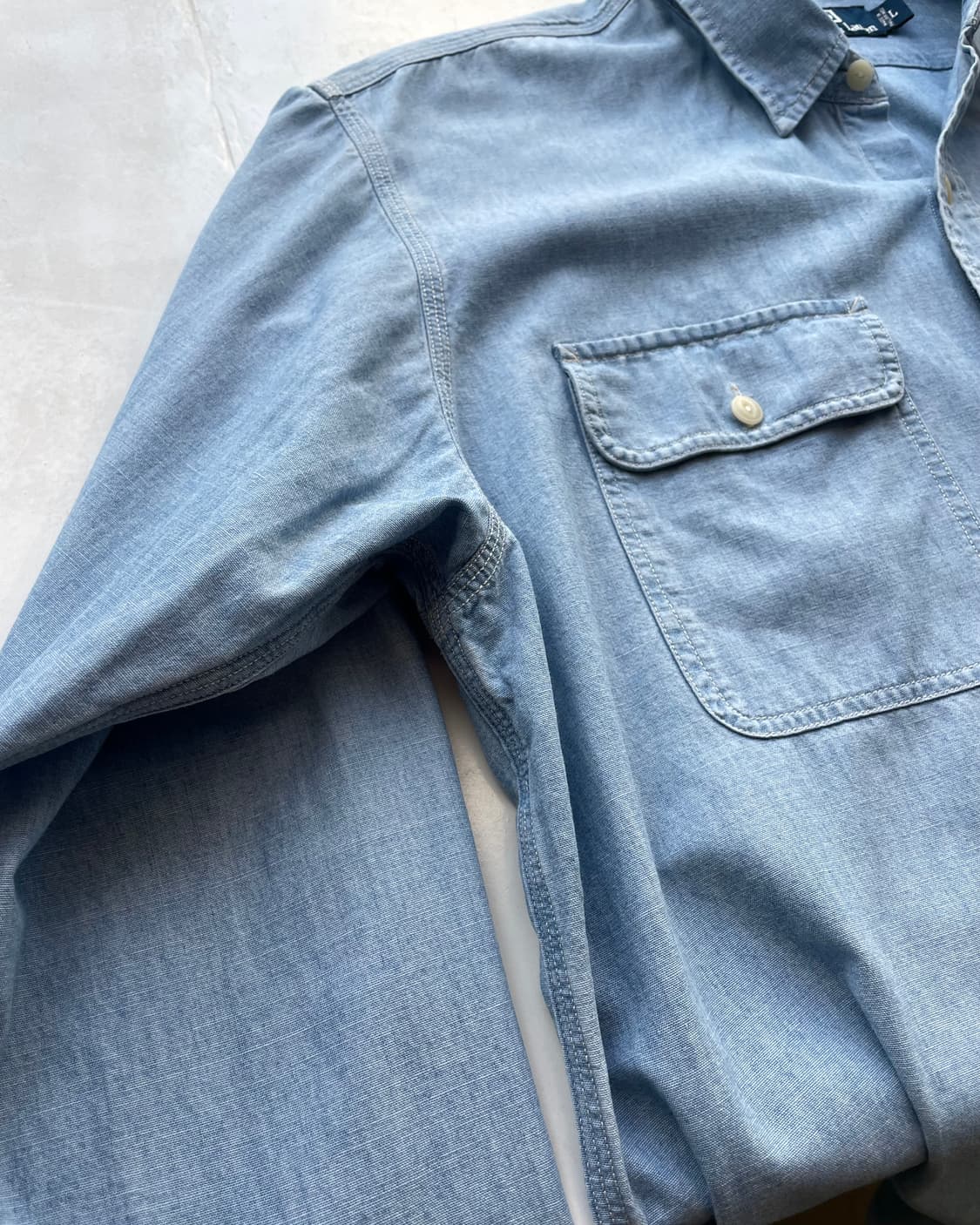 Polo RL chambray shirt L ( 폴로 샴브레이 셔츠 ) 상품이미지5