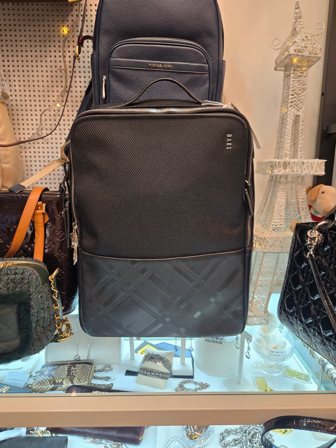 DAKS 런던 블랙 비즈니스/캐주얼 백팩 (남성용) -  상품이미지1