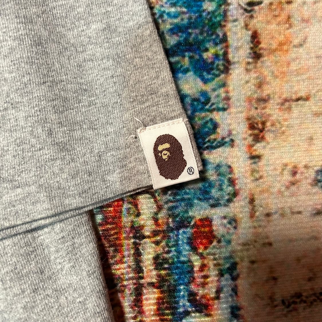 [2XL] 베이프 사루 로고 반팔 그레이 상품이미지6