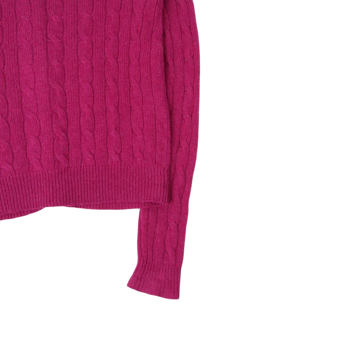 폴로 랄프로렌 핑크 울 캐시미어 케이블 니트 가디건 상품이미지7