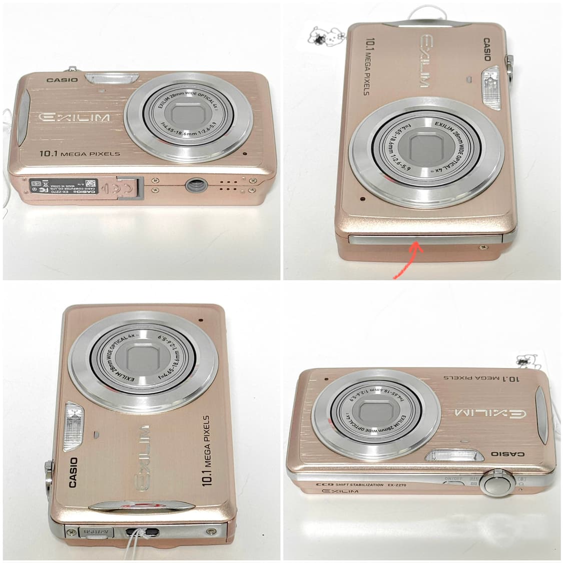 카시오 엑슬림 Z270 로즈골드 빈티지디카 상품이미지6