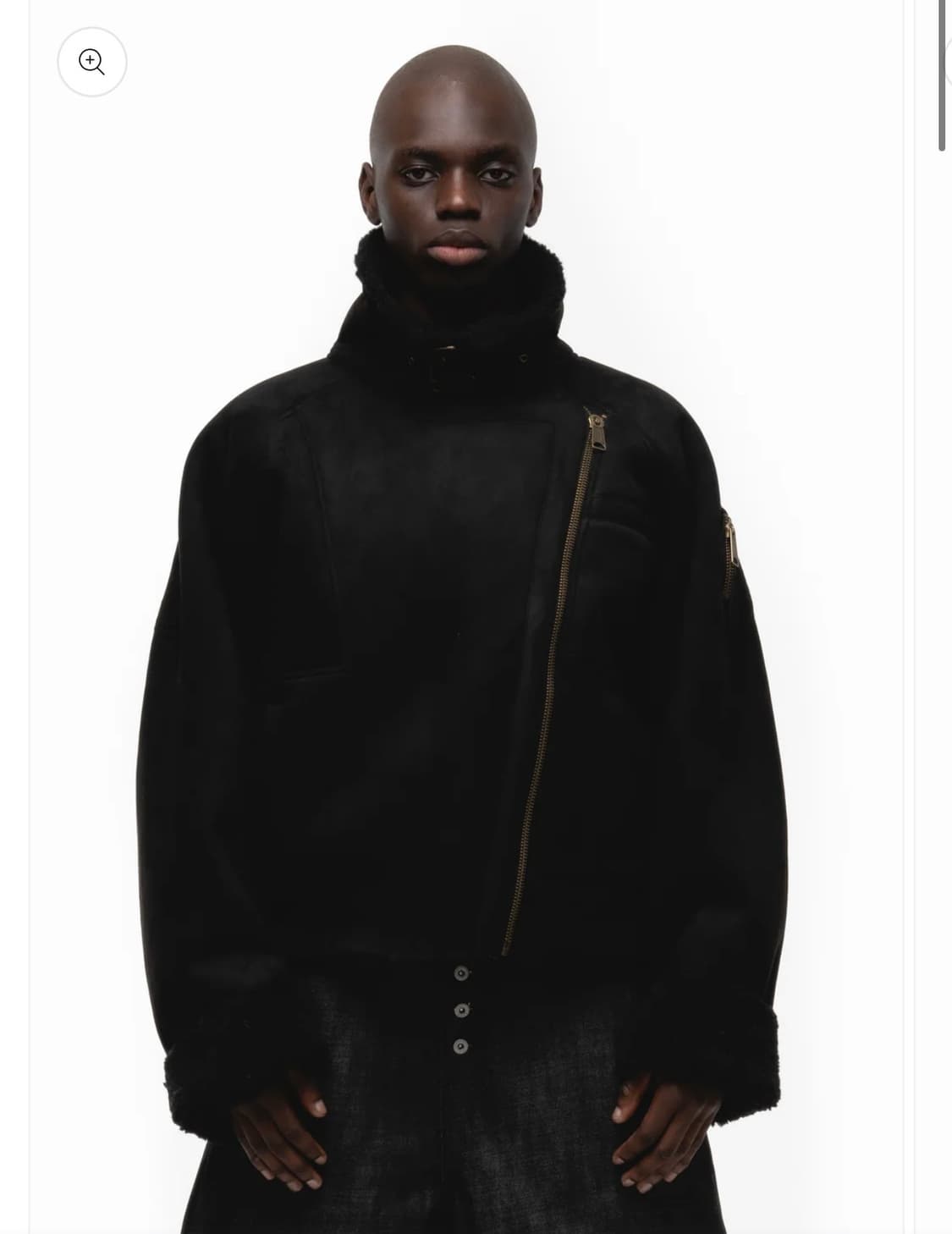 [노페이스 스튜디오] 헤비 플라이트 시어링 자켓 블랙 M-L 상품이미지1