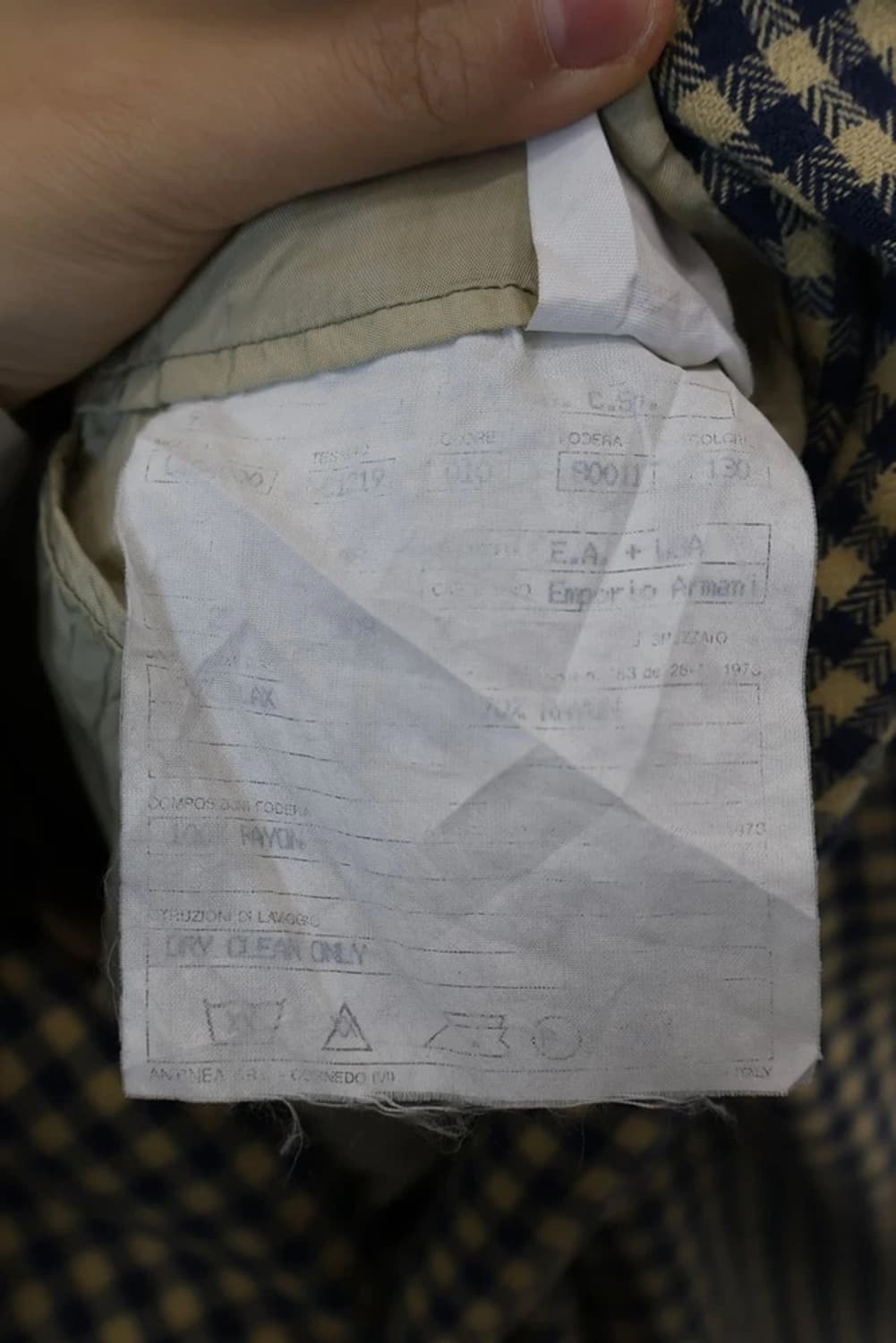 Emporio Armani Check Single Blazer 상품이미지9