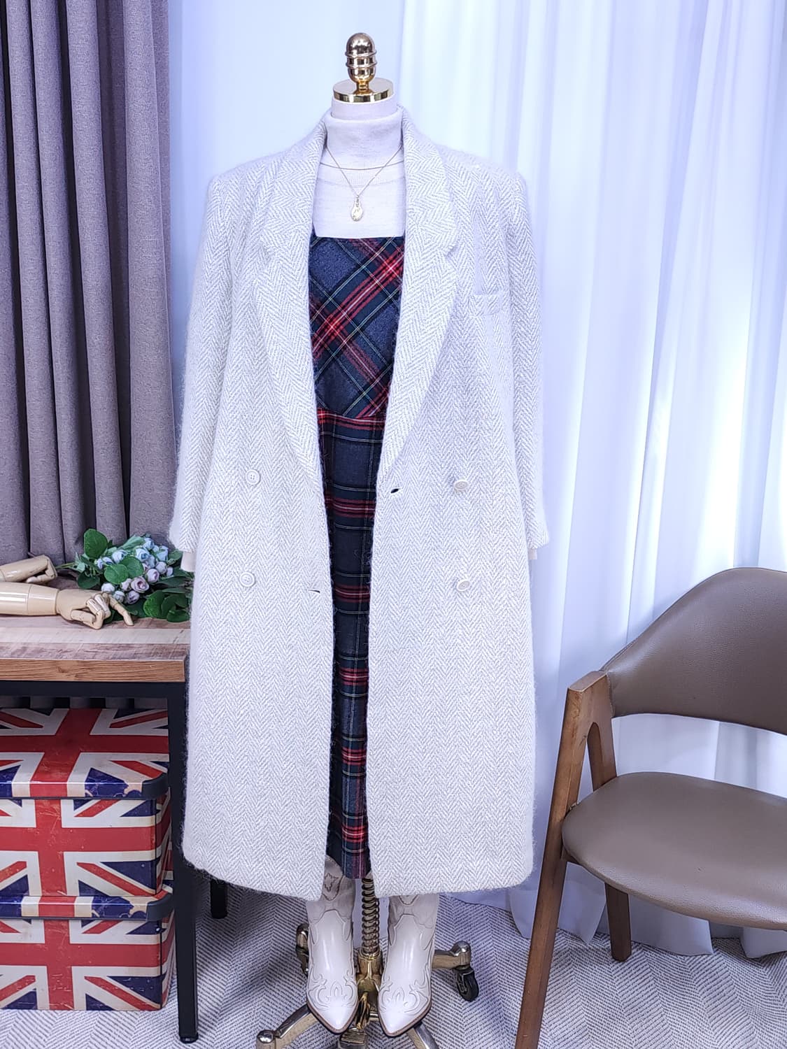 헤링본 울코트 상품이미지9