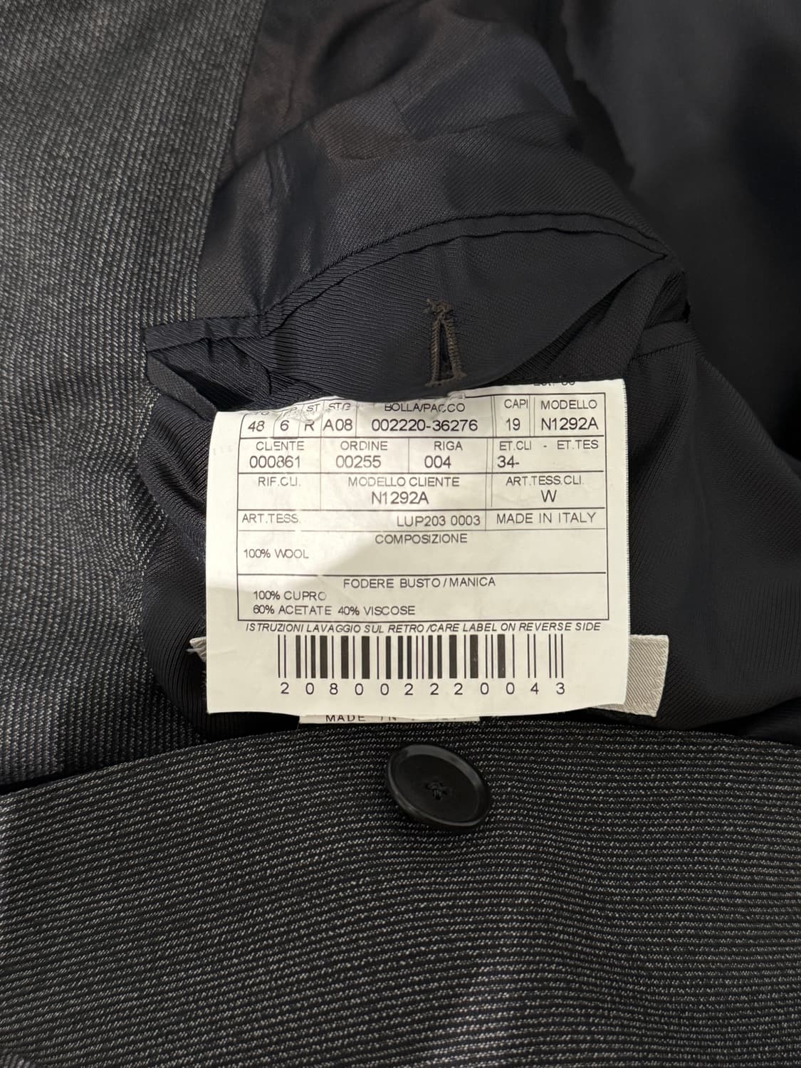 볼리올리 그레이 울 자켓 상품이미지6