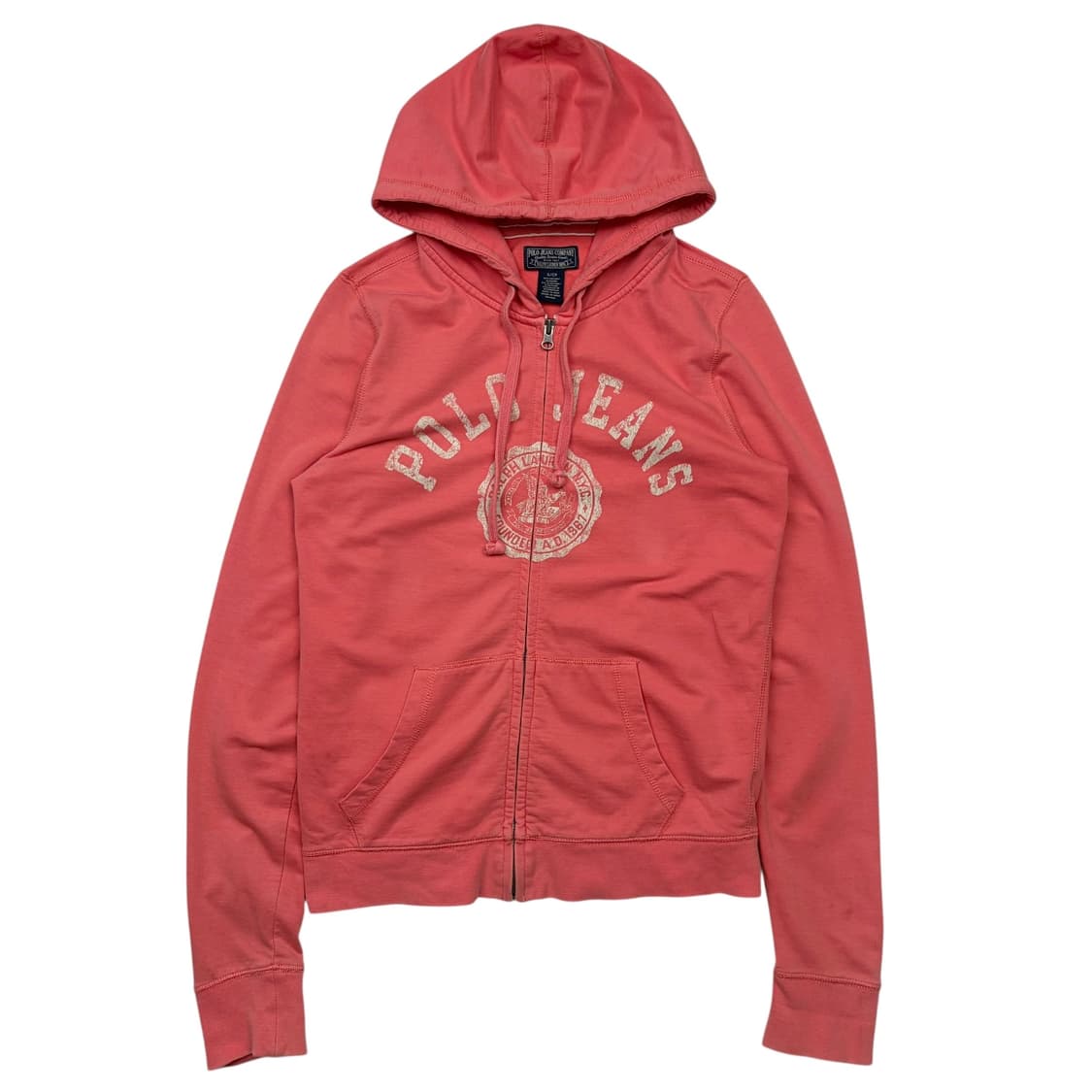 폴로 진스 컴퍼니 라이트 핑크 y2k 후드집업 S 상품이미지1