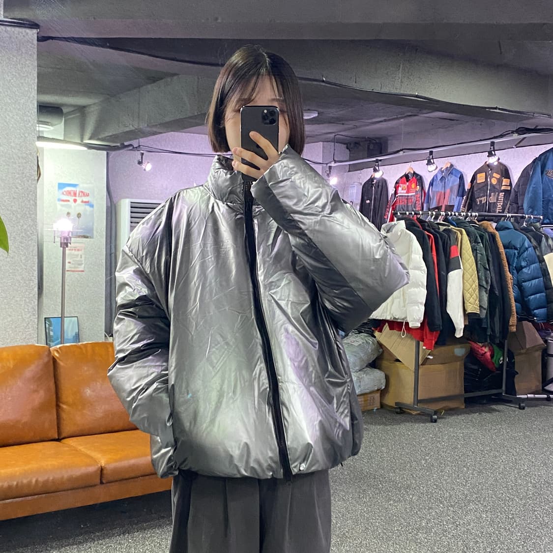 파르티멘토 투웨이 실버 페더레스 패딩 b3363 상품이미지1