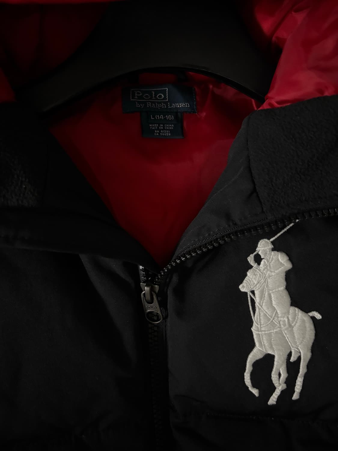 폴로 빅포니 패딩 블랙 S 상품이미지3