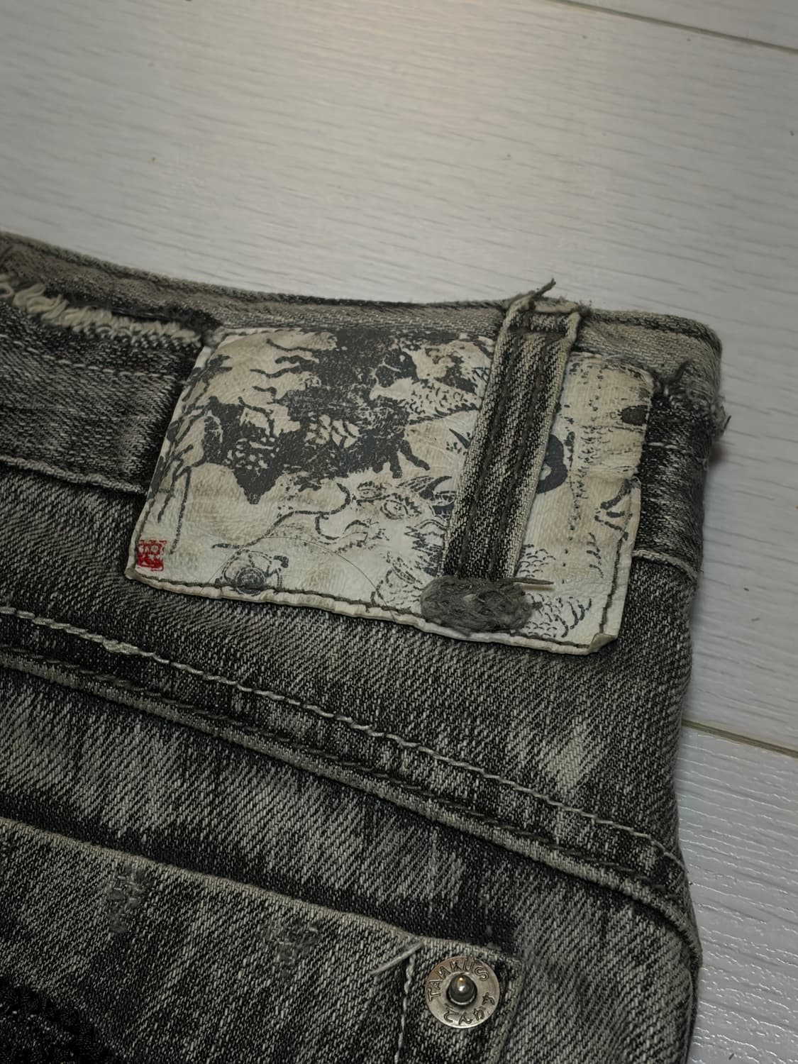 데미지 디테일 스커트 상품이미지3