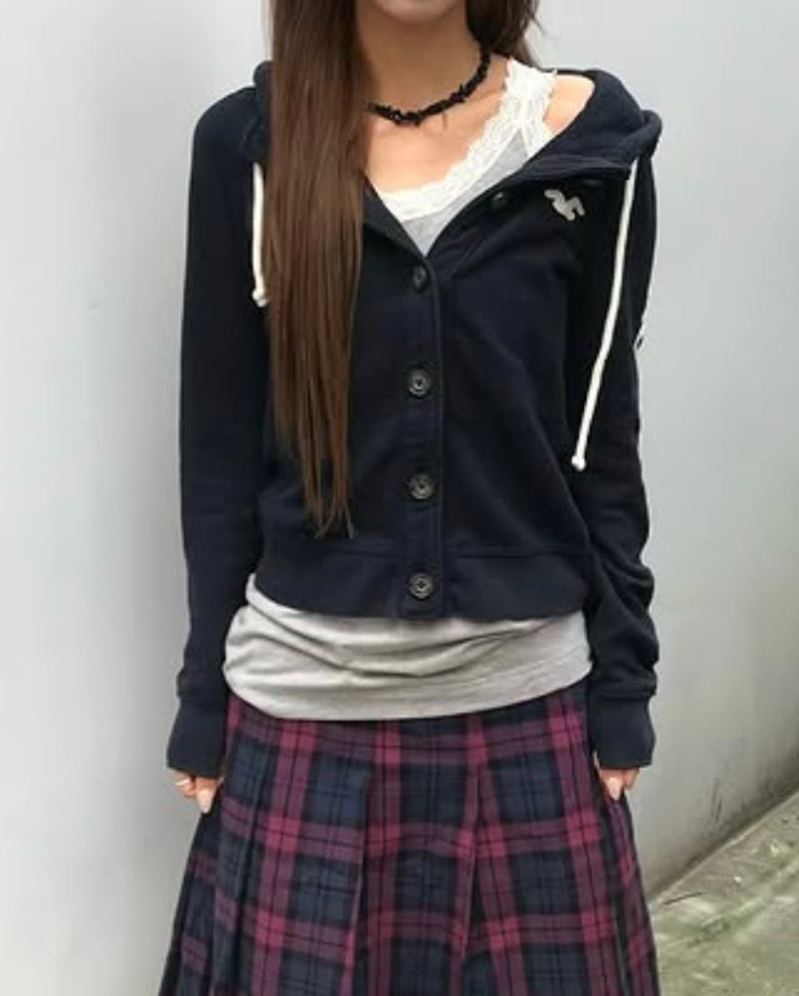 빈티지 홀리스터 네이비 후드집업 상품이미지1