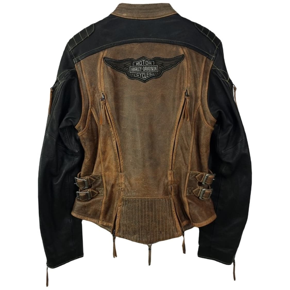 할리데이비슨 카우 & 램스킨 레더 빅로고 바이커 자켓 P01134 상품이미지2