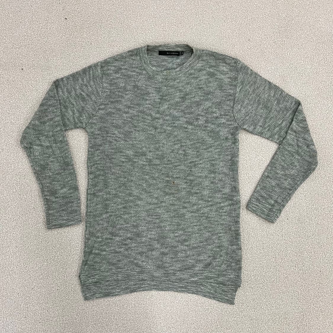 [L] 카이아크만 라운드넥 보카시 니트 스웨터 0106M1 상품이미지1