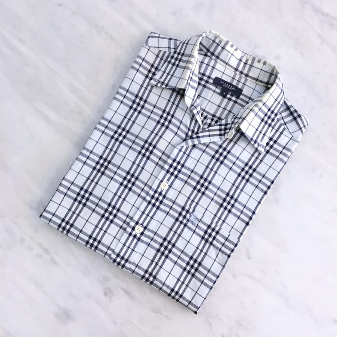 라이트 블루 노바 체크 셔츠 남자 102 105 여성F 상품이미지1