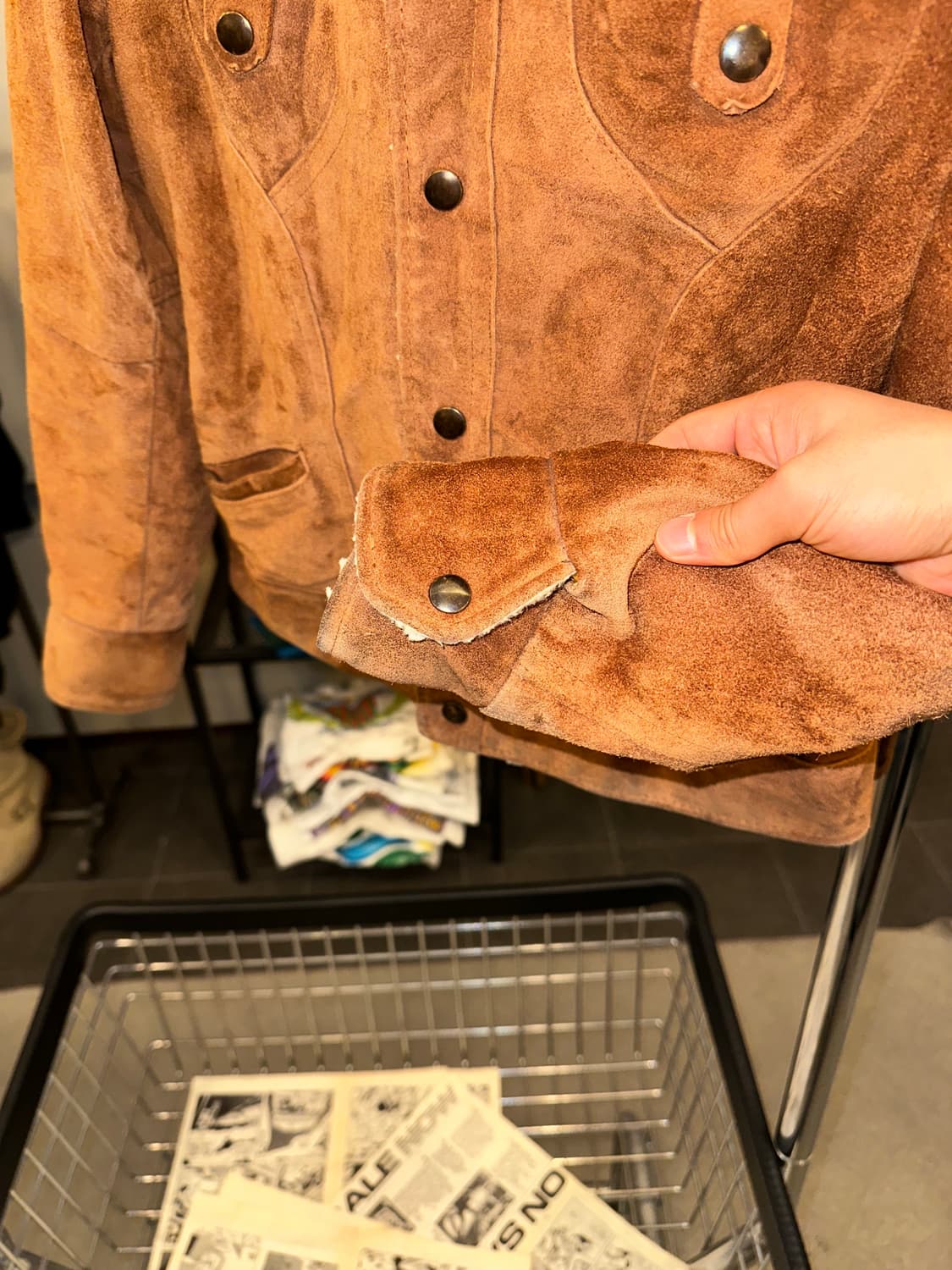 80-90’s American genuine leather jacket 상품이미지8