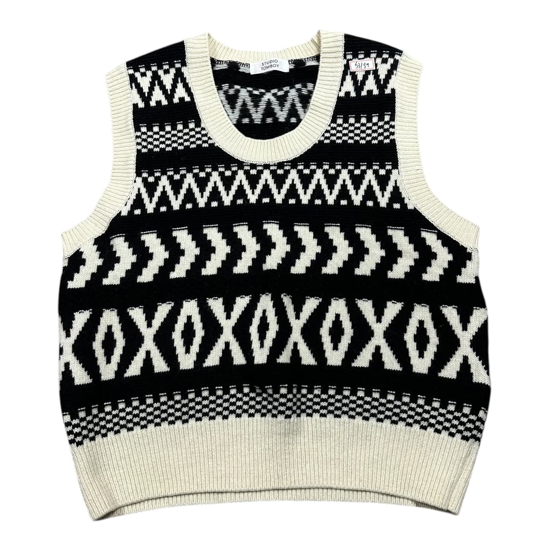 ✨ (만원 빈티지) 스튜디오 톰보이 니트 조끼 베스트 상품이미지1